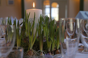 Blomsterdekoration fra Tina´s binderi i Stege