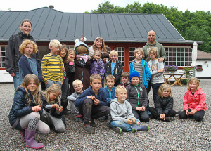 Heksen blev leveret af 2. klasse på Fanefjord Skole til Gitte Kleist